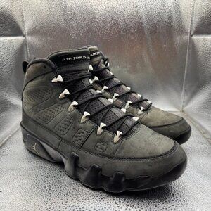 Size 9 Nike Air Jordan 9 Retro "Anthracite" Mens Gray Basketball Shoe 302370-013
